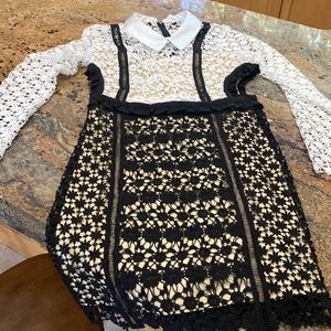 Venus Black and White Dress